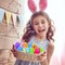 12 Pack Easter Eggs Filled with Mini Animal Plush Toy Set, Cute Small Stuffed Basket Animal Keychain Set